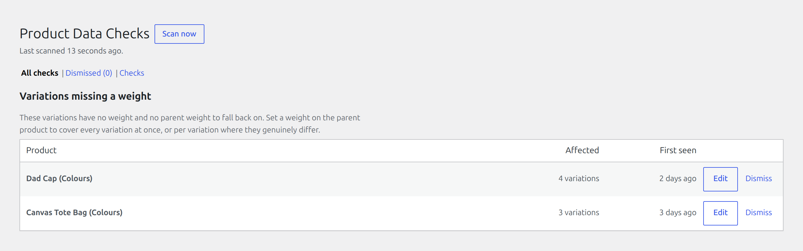 Laqi Product Data Checks: Grouped so you can act on it